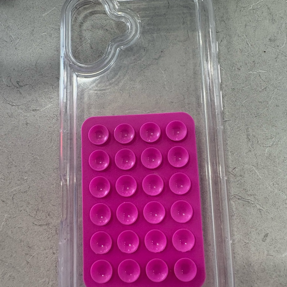 Pink Suction Cup Phone Case